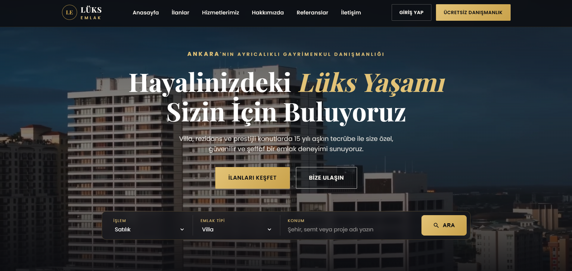 Lüks Emlak önizleme